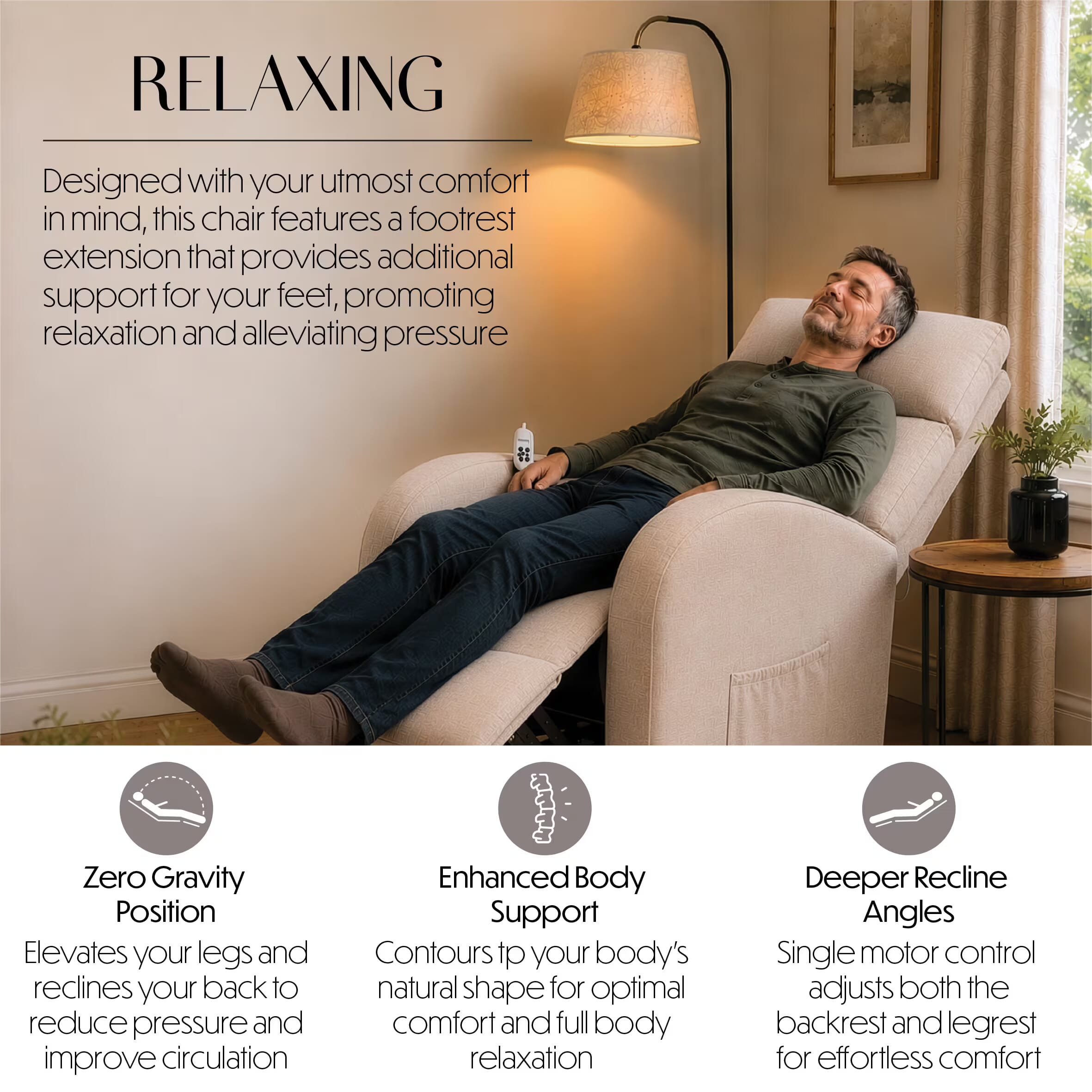 cansfield riser recliner chair oat relaxing