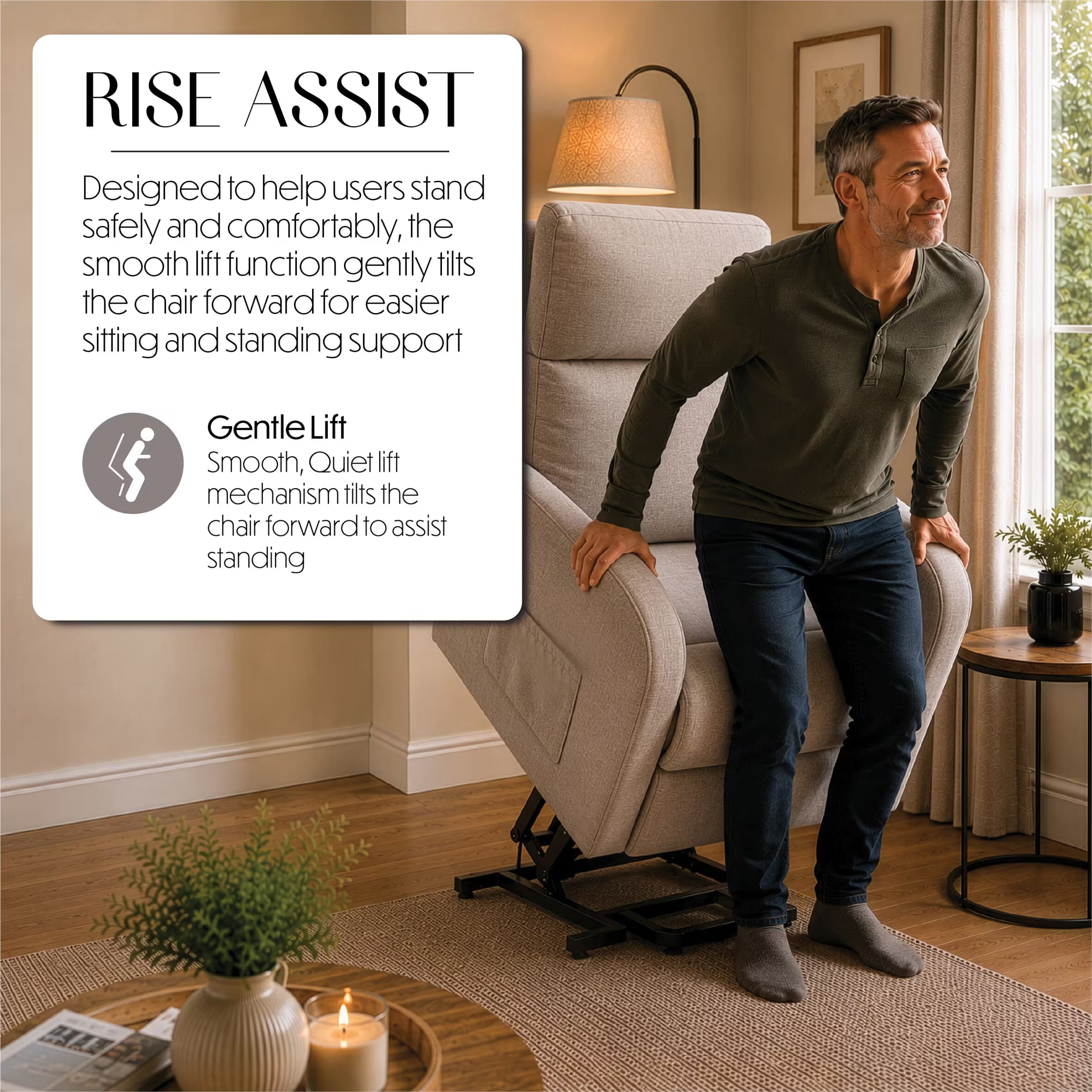 cansfield riser recliner chair oat rise assist