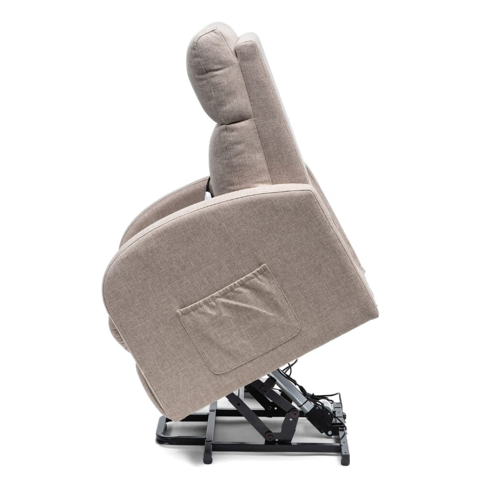 cansfield riser recliner chair oat rise side view