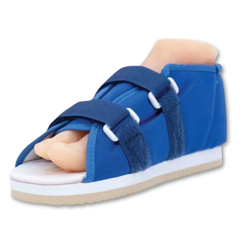 canvas post op shoe front