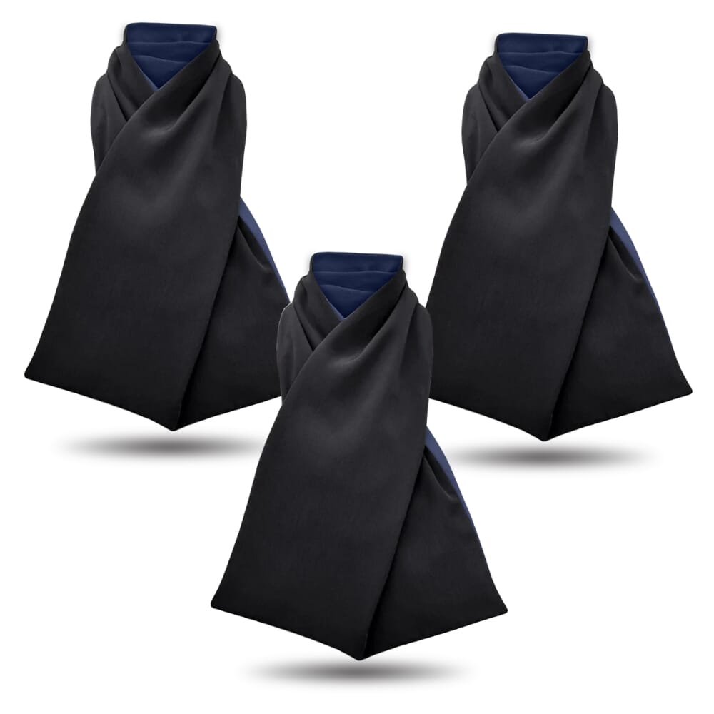 care designs cross scarf clothing protector black pack of 3