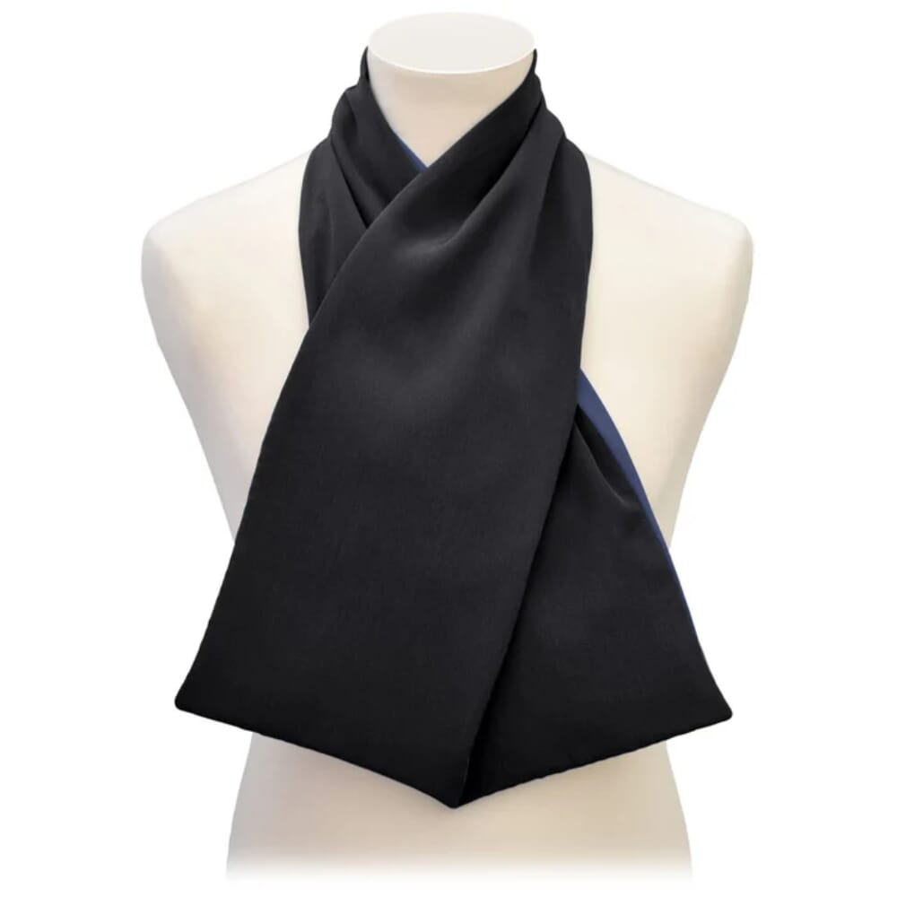 care designs cross scarf clothing protector black