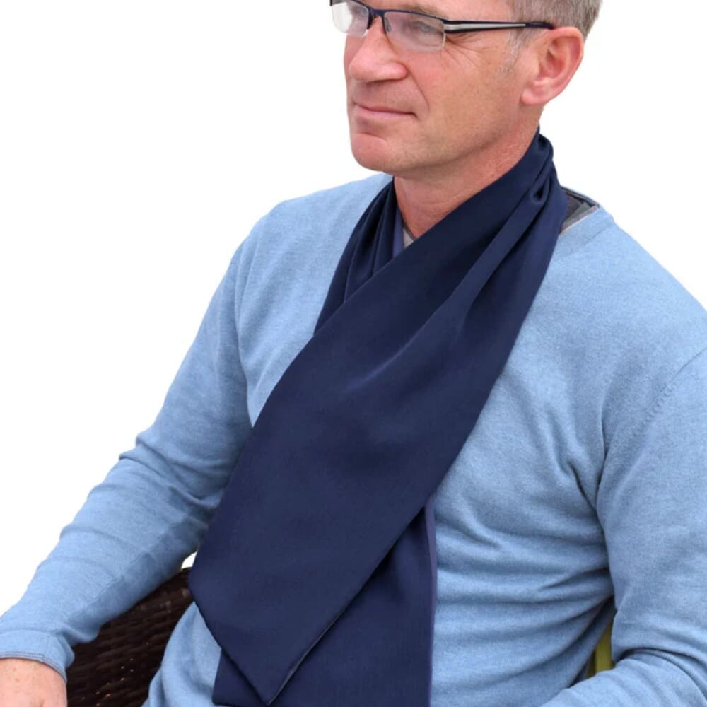 care designs cross scarf clothing protector navy 2