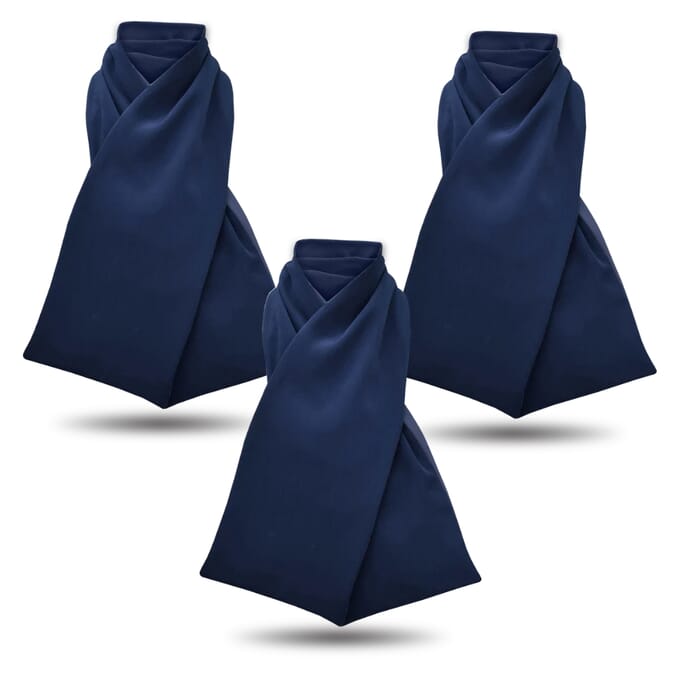 care designs cross scarf clothing protector navy pack of 3