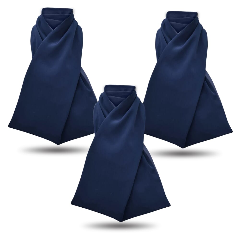 care designs cross scarf clothing protector navy pack of 3
