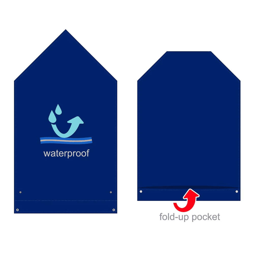 care designs long waterproof napkin pocket