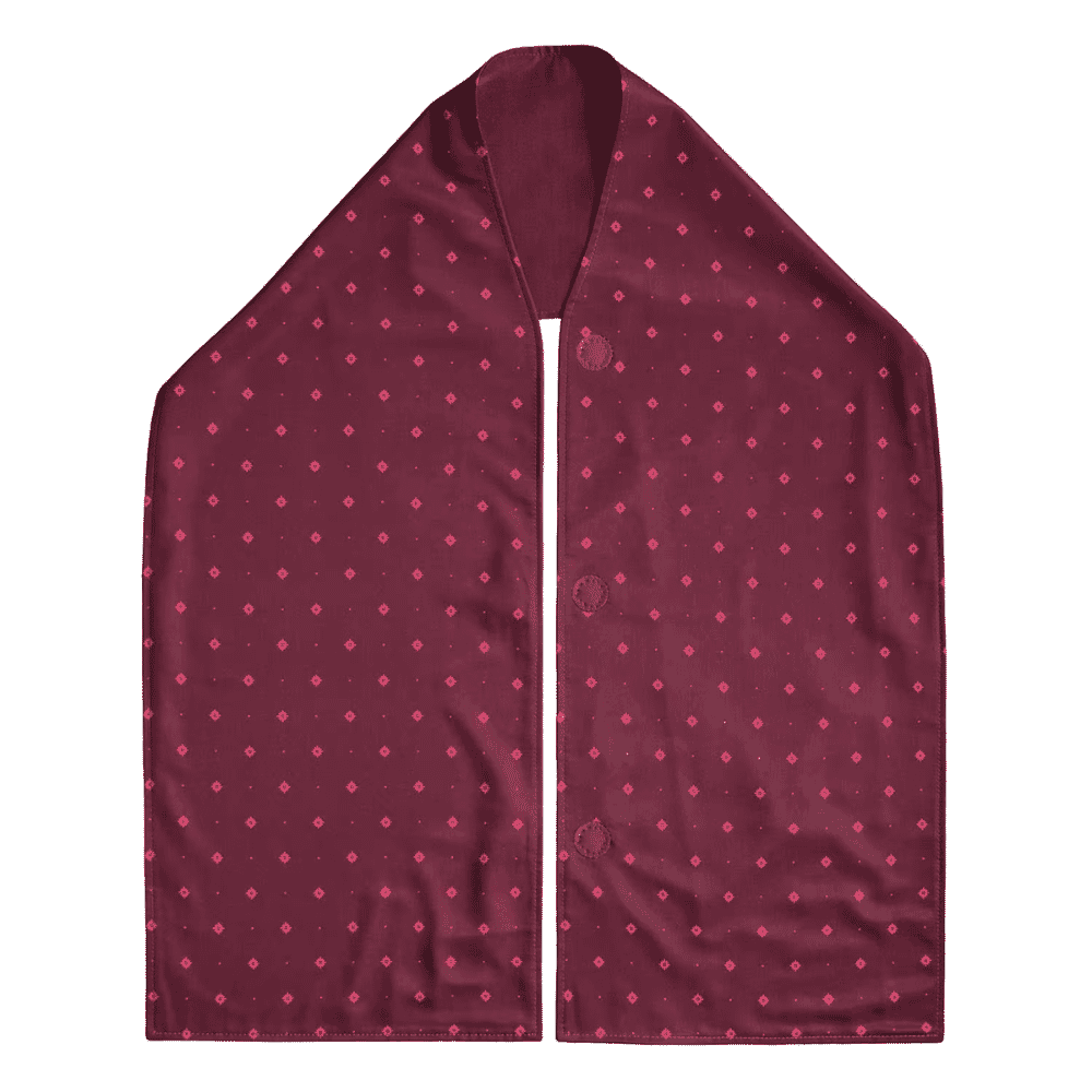 care designs straight scarf clothing protector burgundy flat