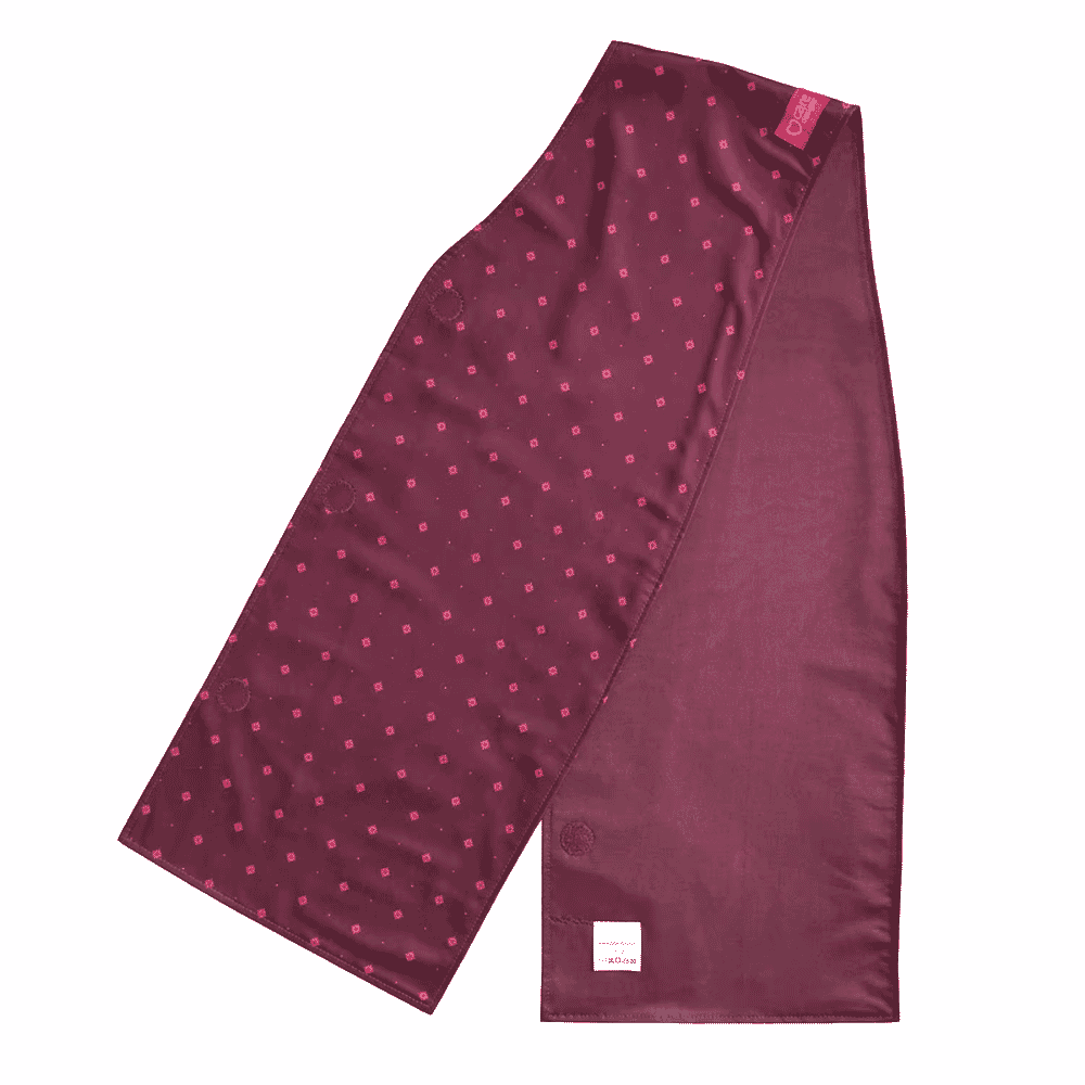 care designs straight scarf clothing protector burgundy unfolded