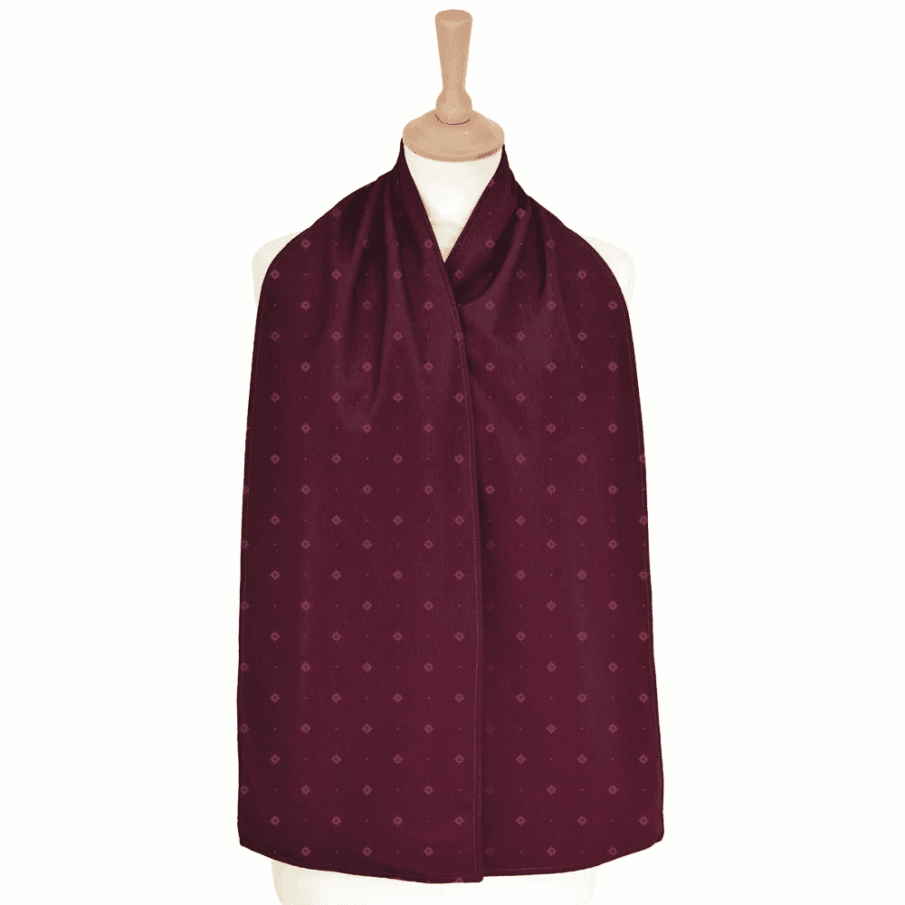 care designs straight scarf clothing protector burgundy