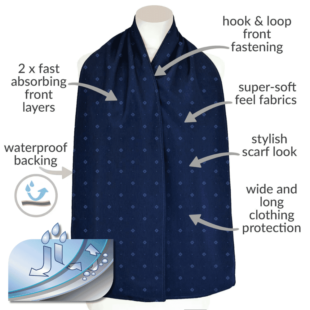 care designs straight scarf clothing protector features