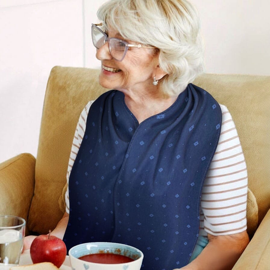 care designs straight scarf clothing protector in situ