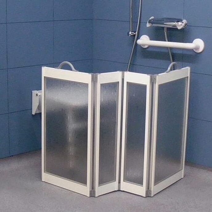 carerscreen handled travel shower screen