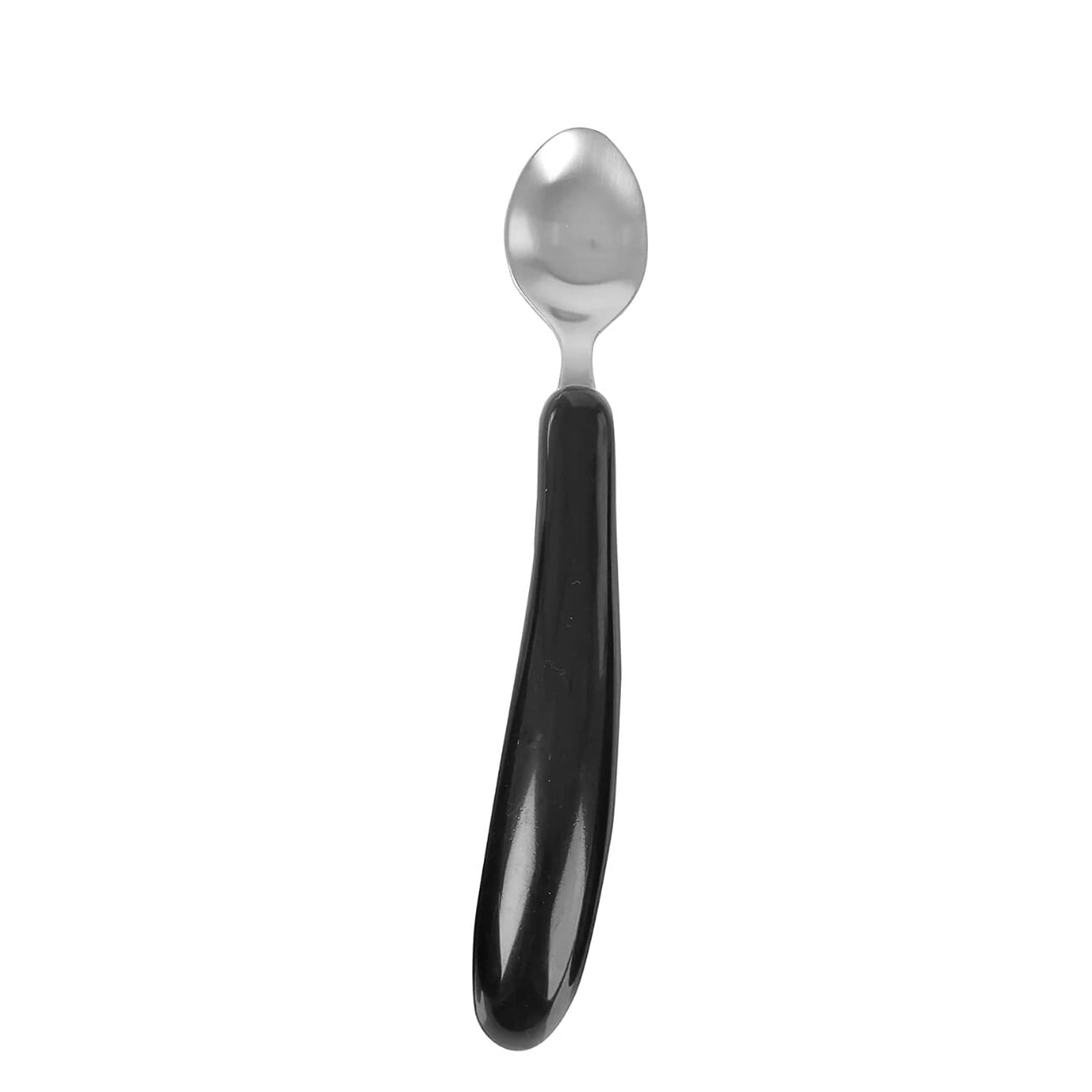 caring cutlery in black teaspoon