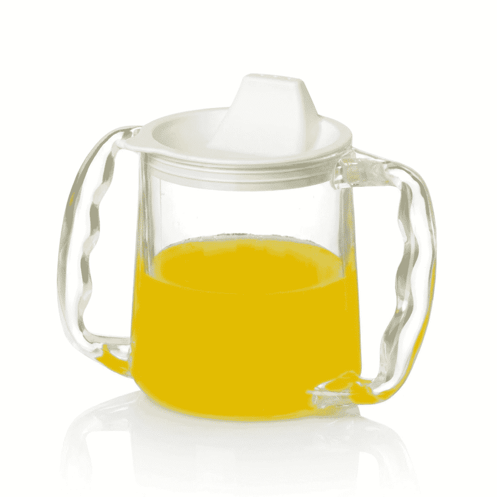 caring mug with juice