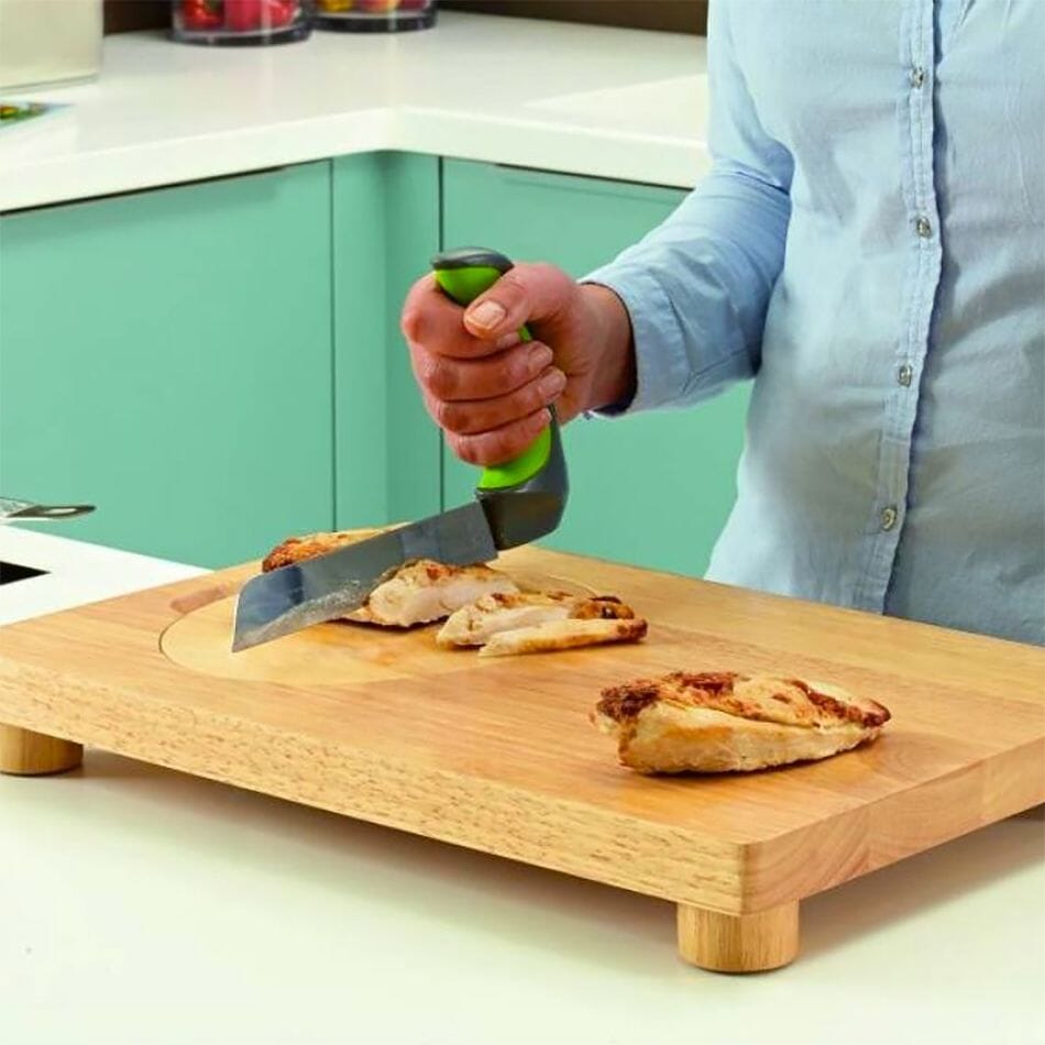 carving knife with right angle handle1