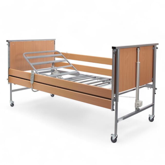 casa elite bed with wooden rails