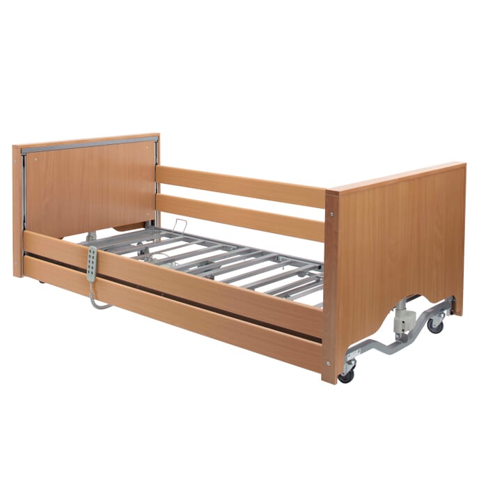 casa elite electric low bed with side rails covered ends