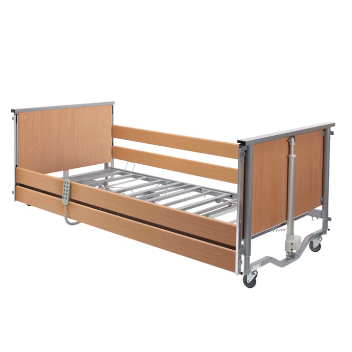 casa elite electric low bed with side rails