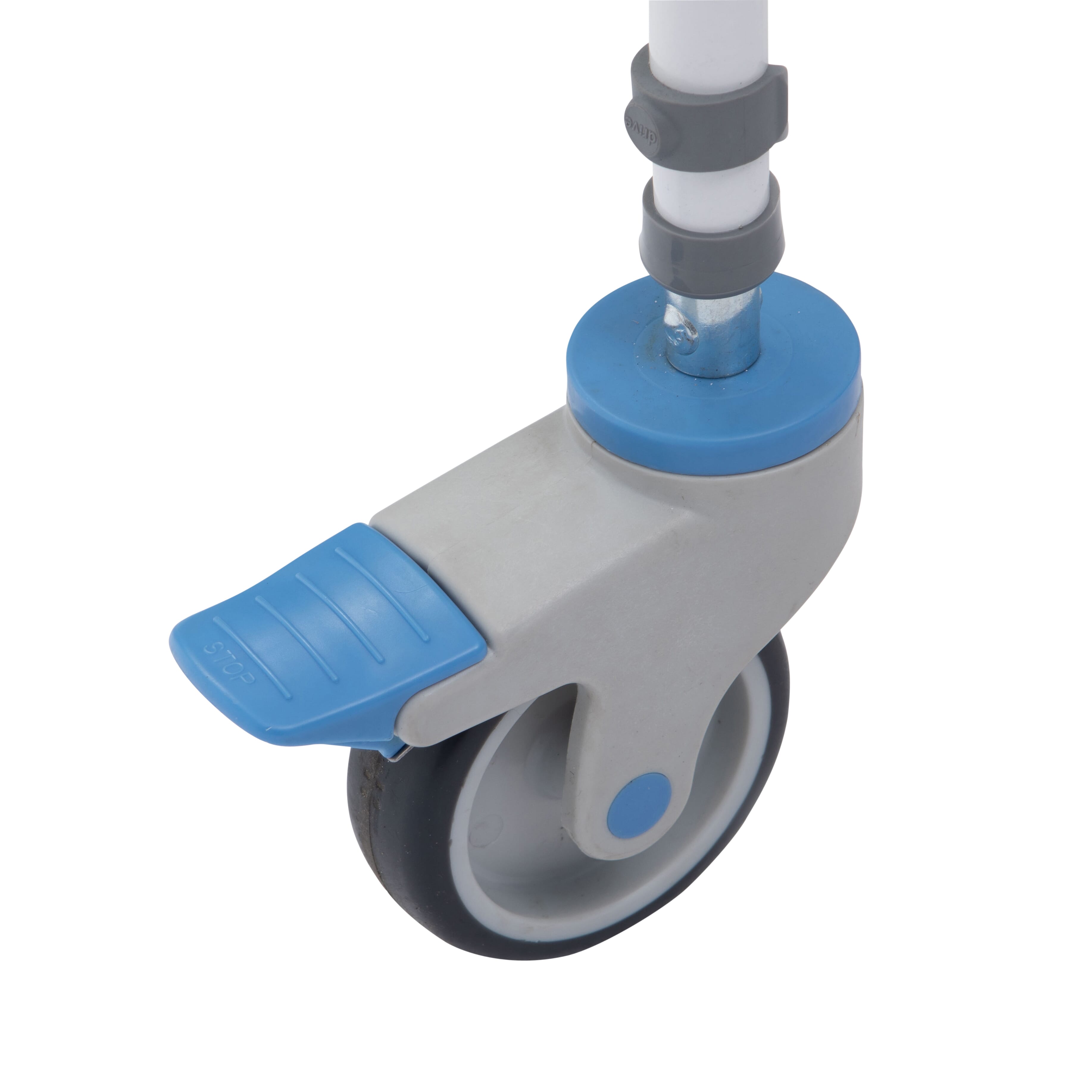 castor close up for a tilton mobile shower chair