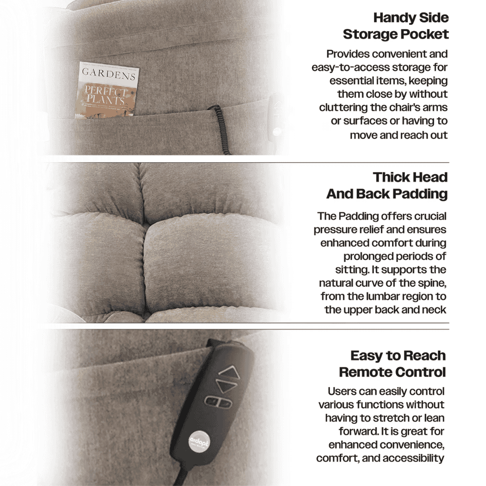 chantry dual motor riser recliner chair features