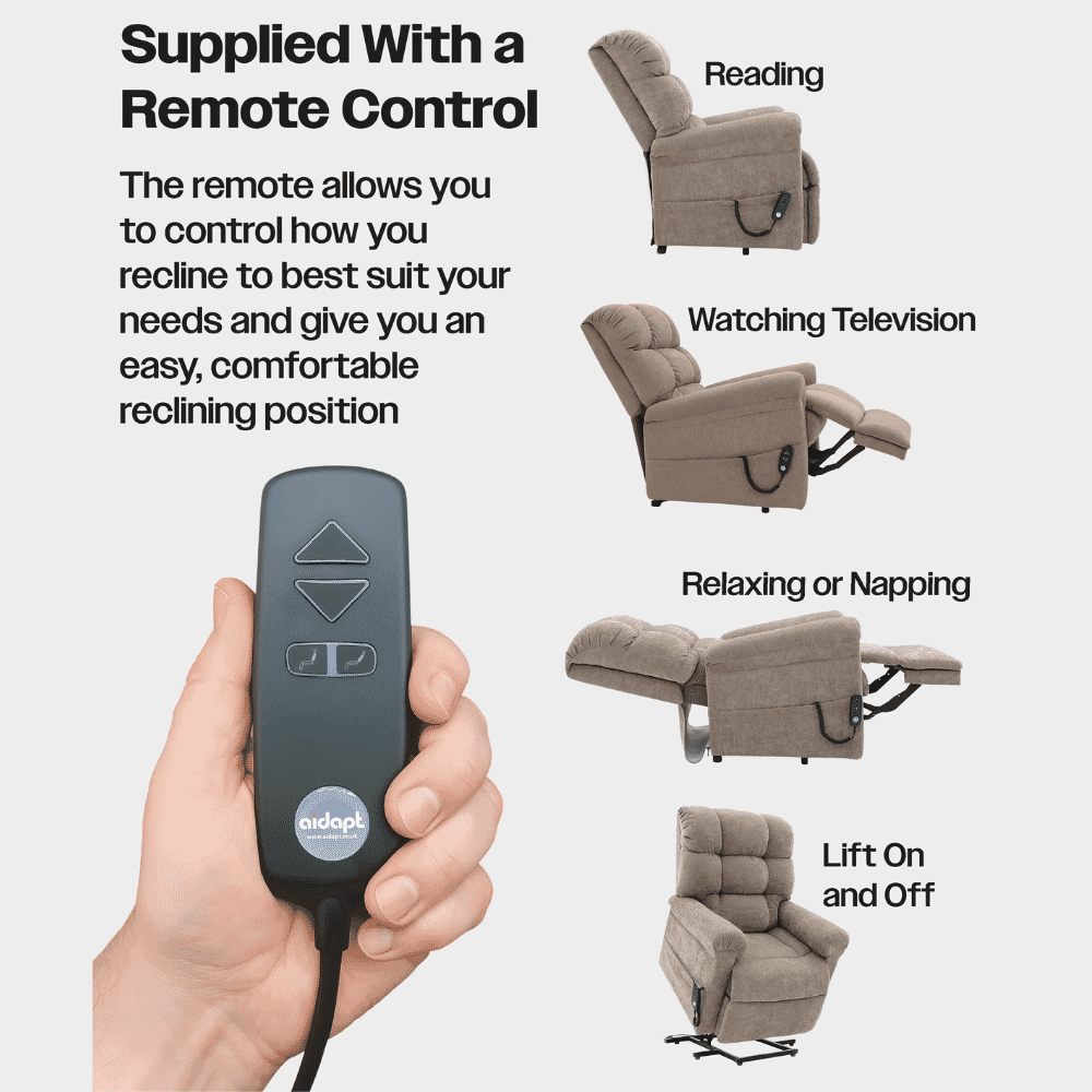 chantry dual motor riser recliner chair remote