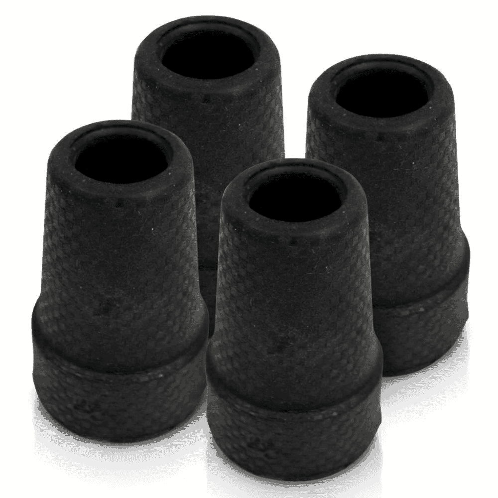 chequered walking stick ferrule 16mm pack of 4