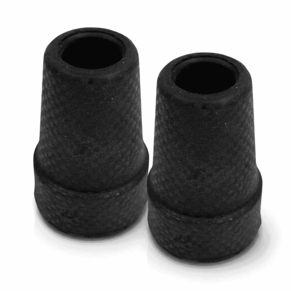 chequered walking stick ferrule 22mm pack of 2