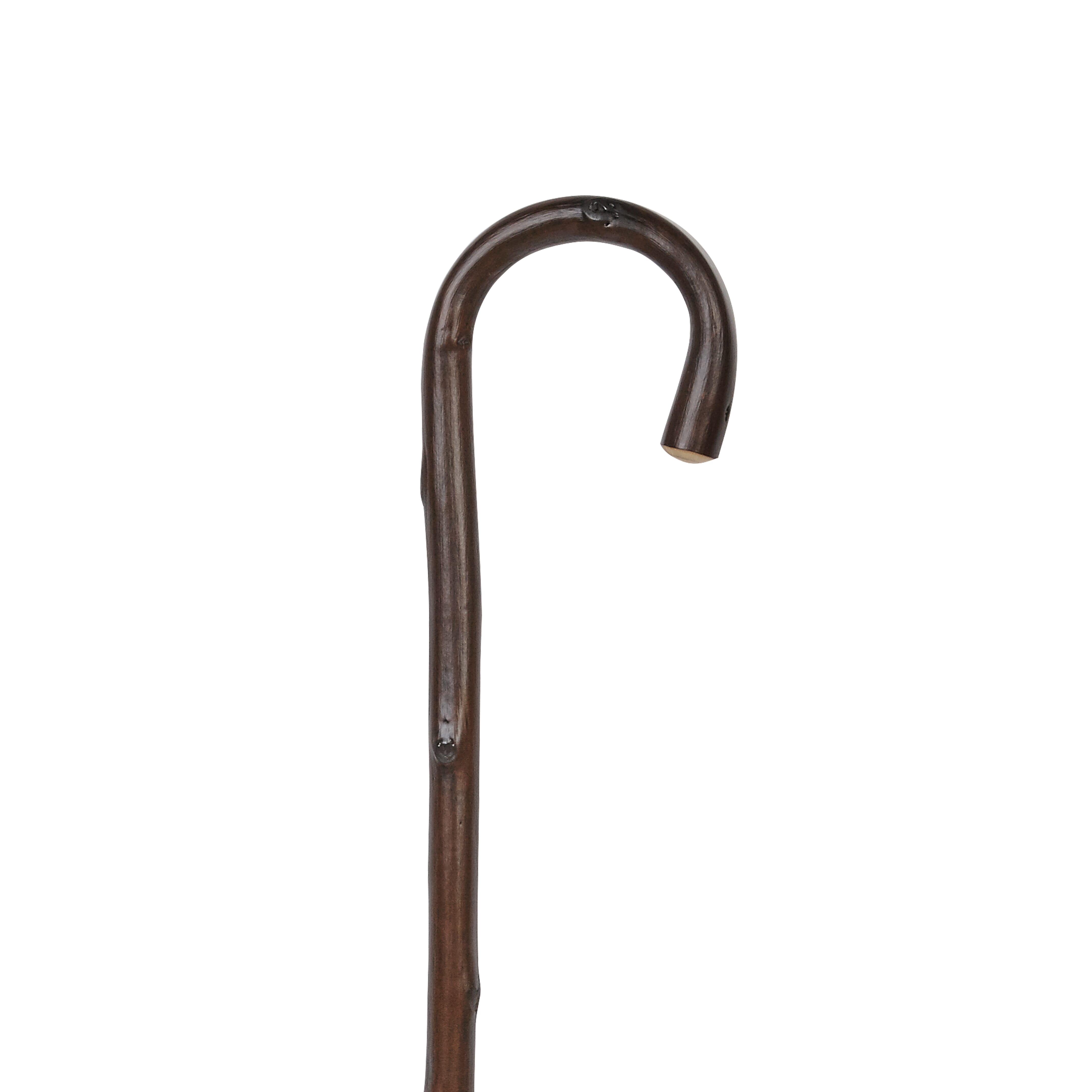 chestnut wooden walking stick handle