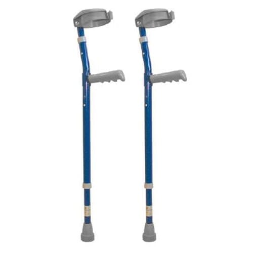 View Childrens Aluminium Colour Crutches Paediatric Coloured Crutches Blue information