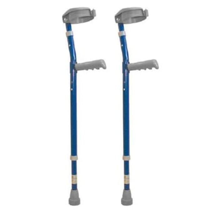 childrens aluminium colour crutches paediatric coloured crutches blue