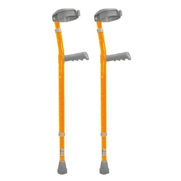 childrens aluminium colour crutches paediatric coloured crutches orange