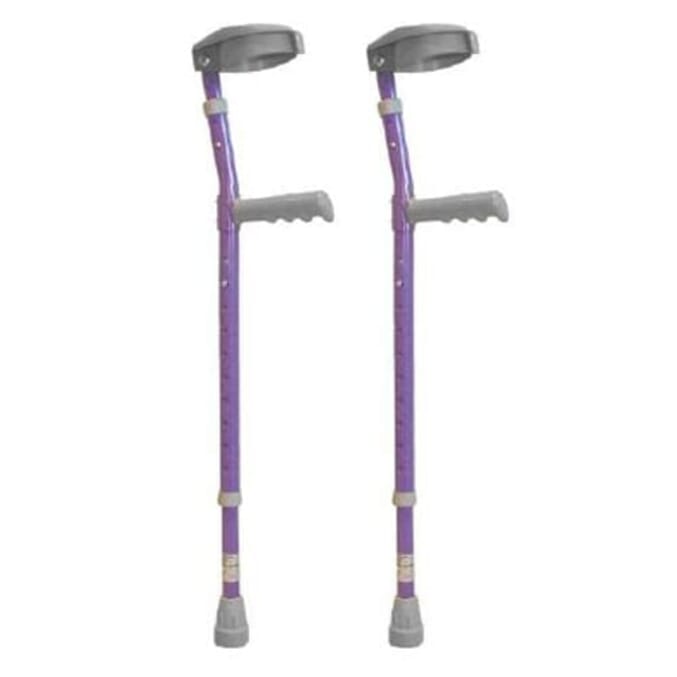 childrens aluminium colour crutches paediatric coloured crutches purple