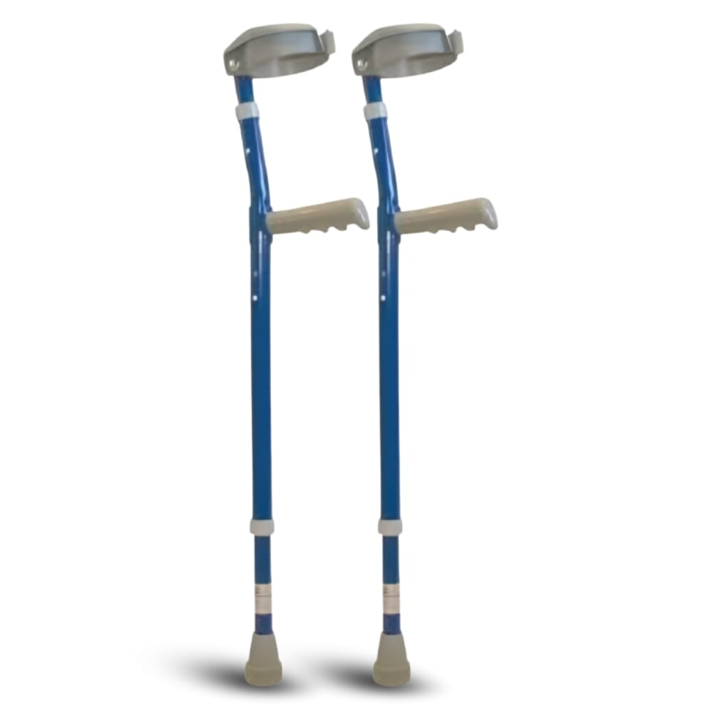 childrens colour crutches blue