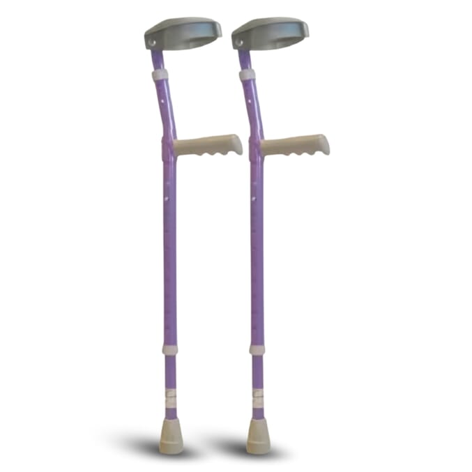 childrens colour crutches purple