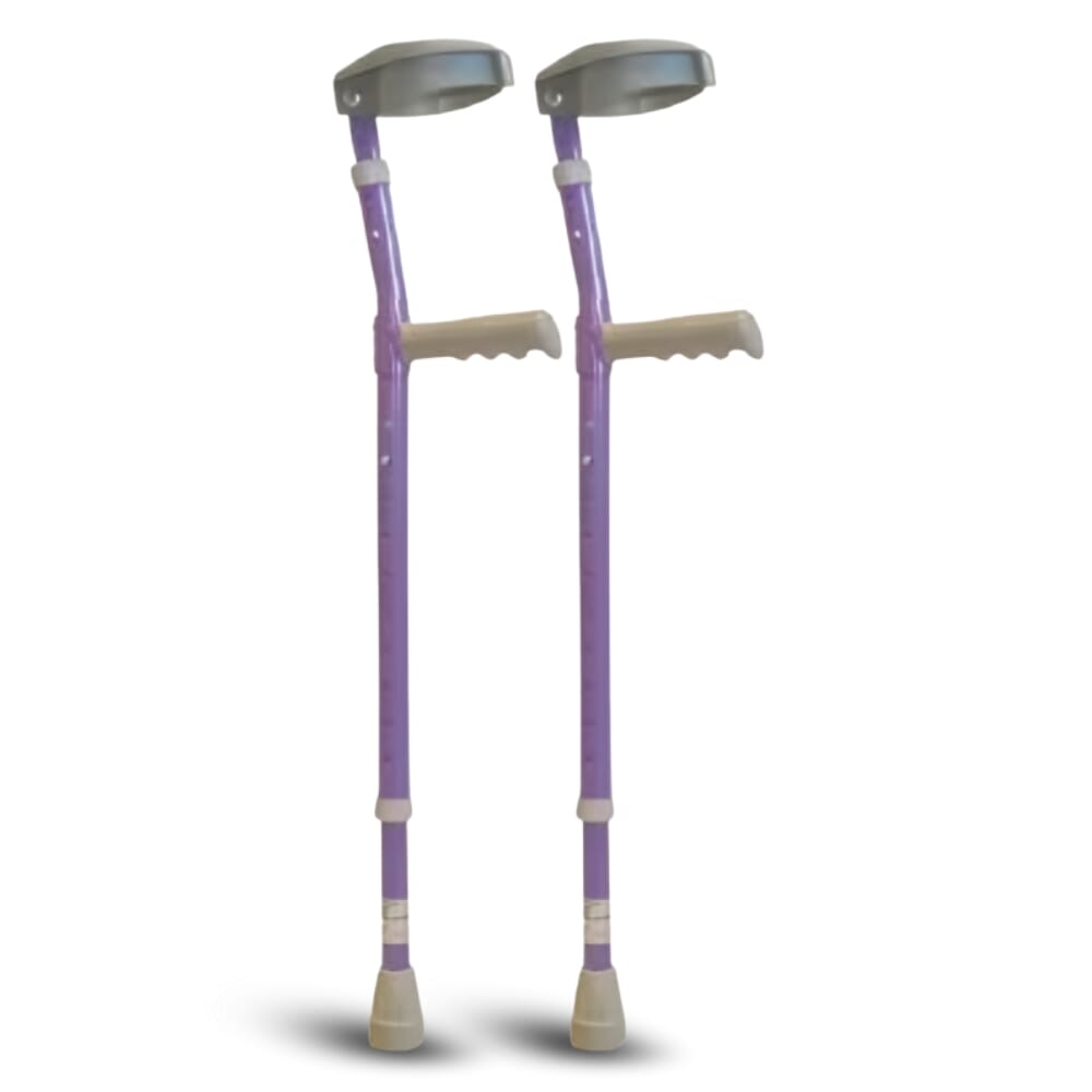 childrens colour crutches purple