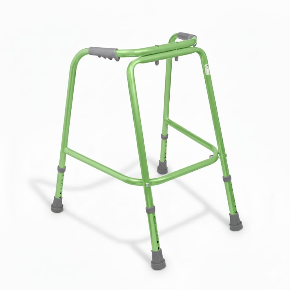 childrens walking frame green