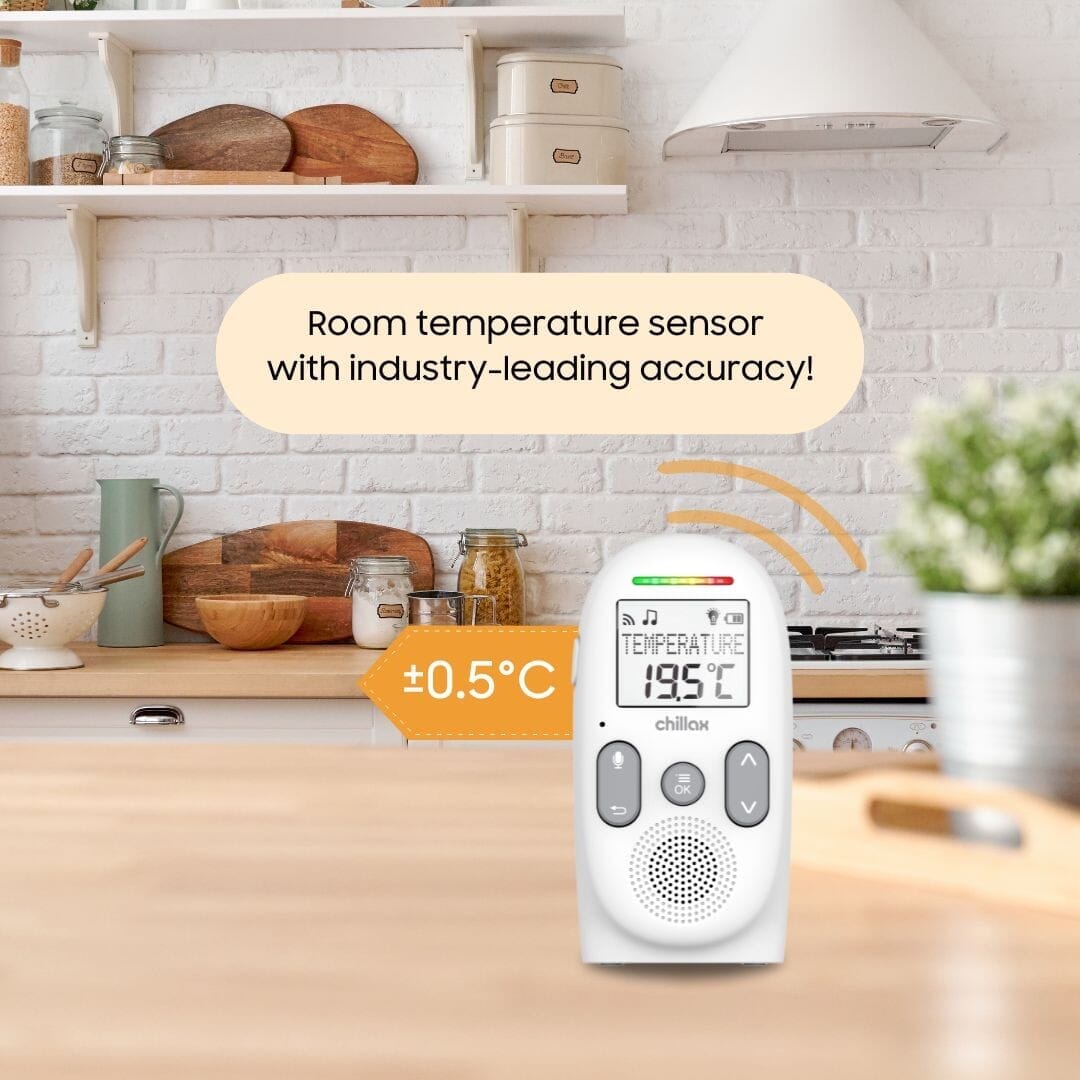 chillax cb360 portable audio monitor temperature