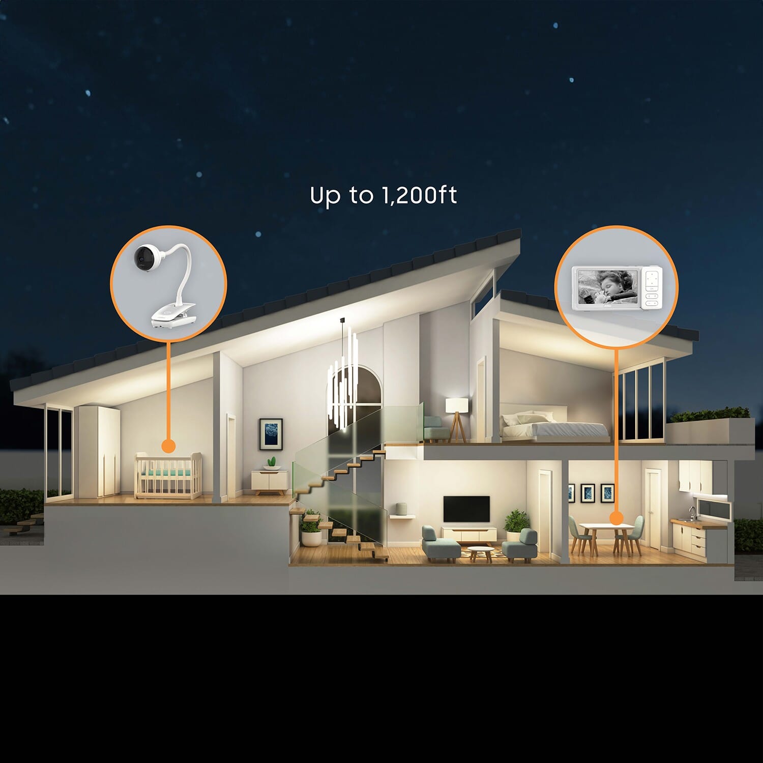 chillax smart giraffe portable camera wifi baby monitor 13