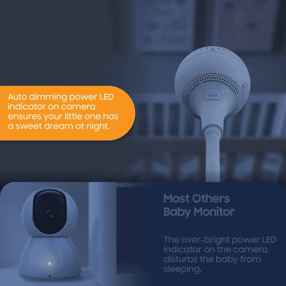 chillax smart giraffe portable camera wifi baby monitor auto dim led