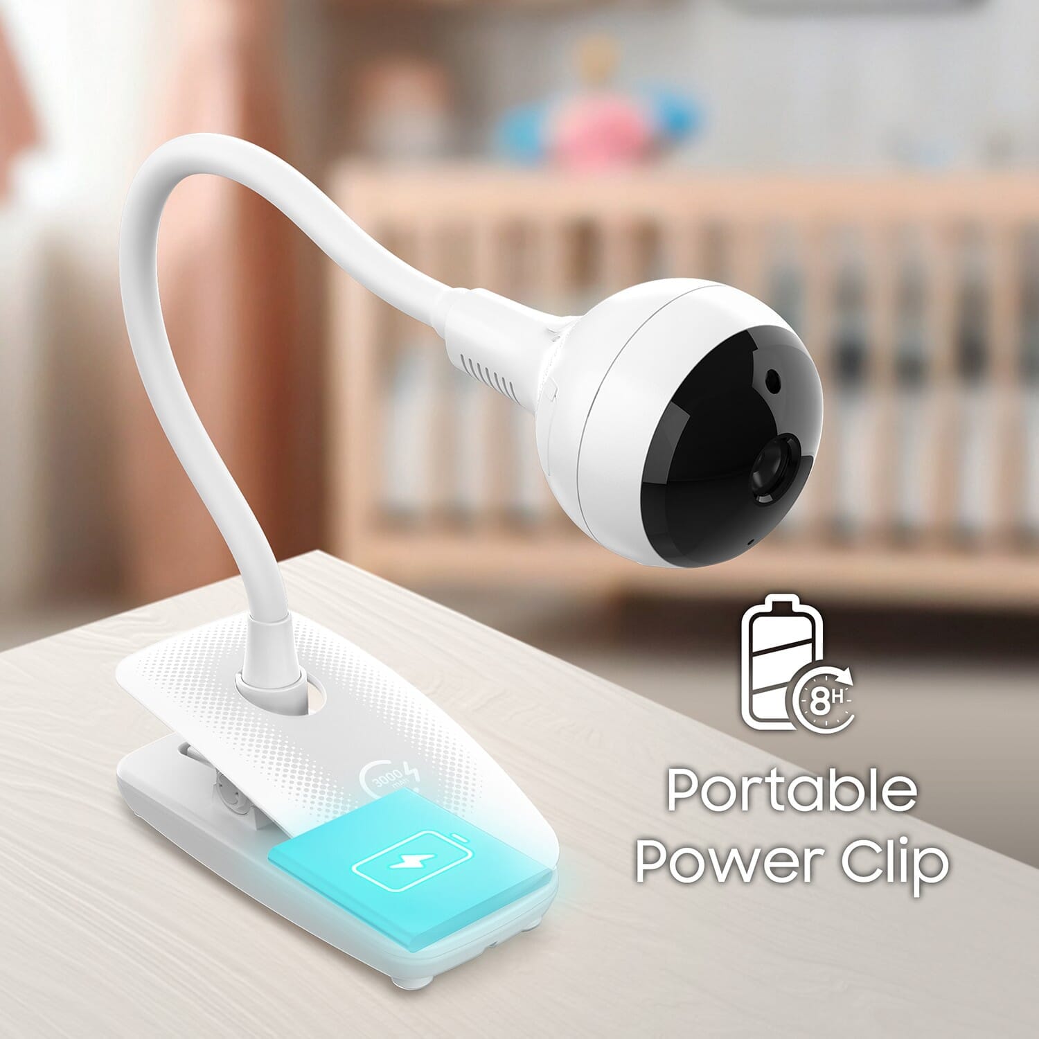 chillax smart giraffe portable camera wifi baby monitor battery