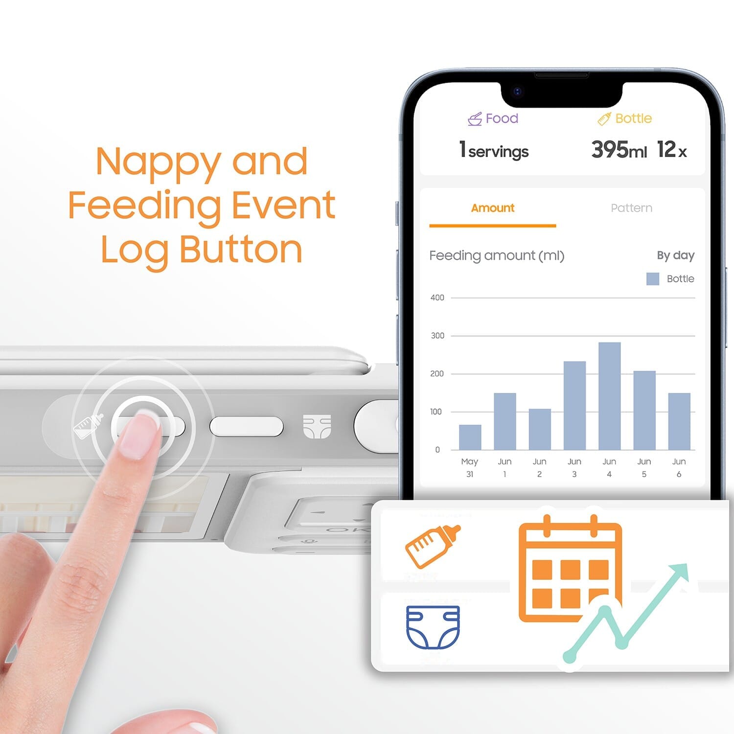 chillax smart giraffe portable camera wifi baby monitor log buttons