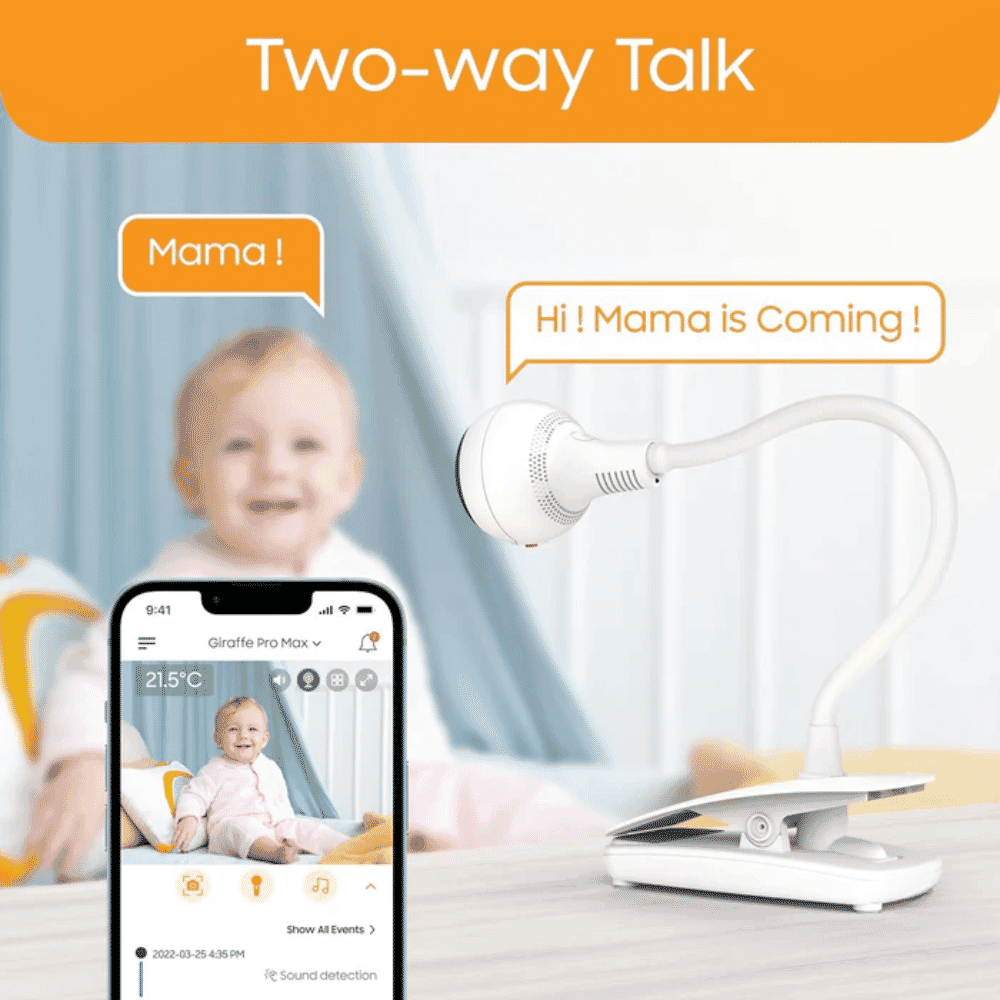 chillax smart giraffe portable camera wifi baby monitor two way talk