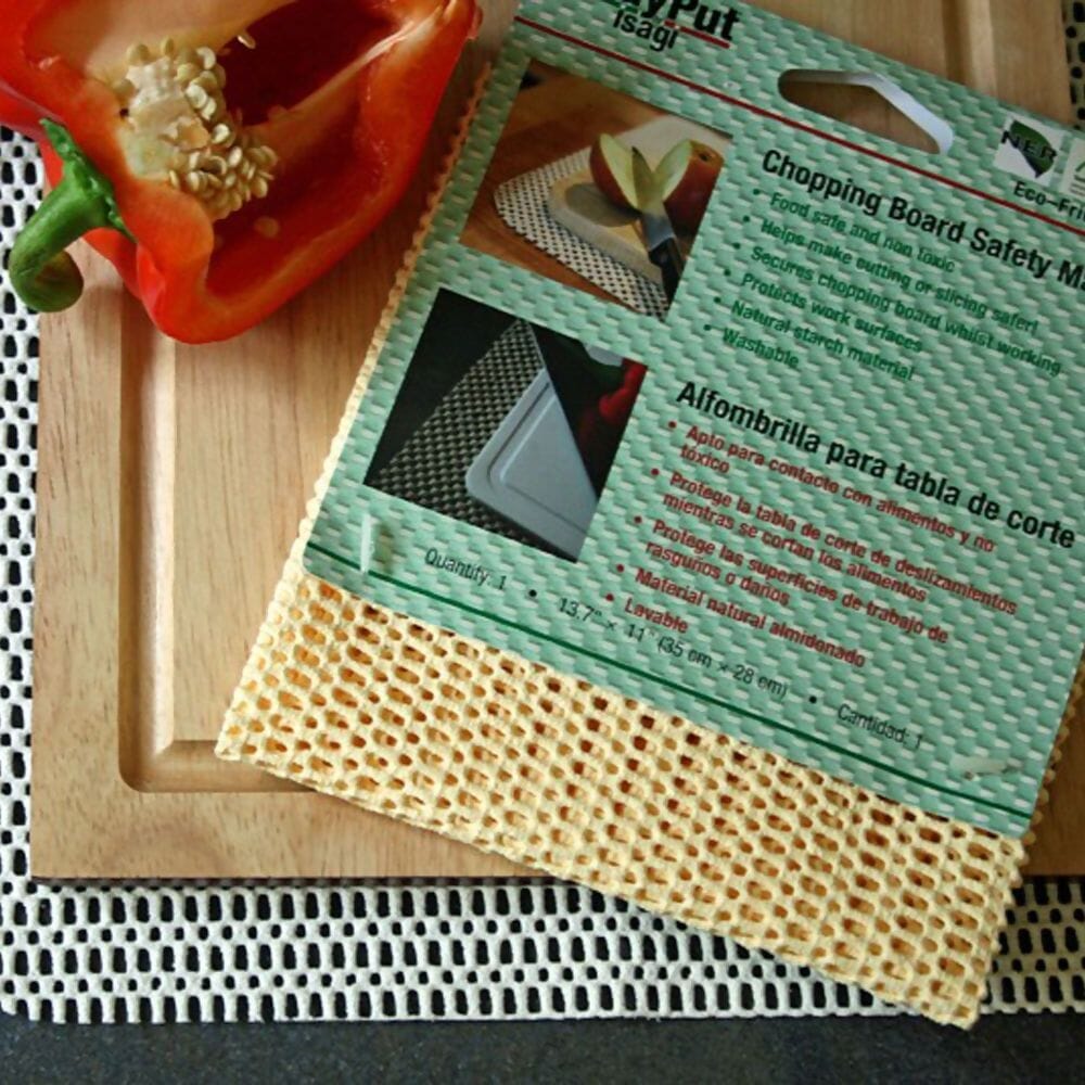 chopping board mat almond close up