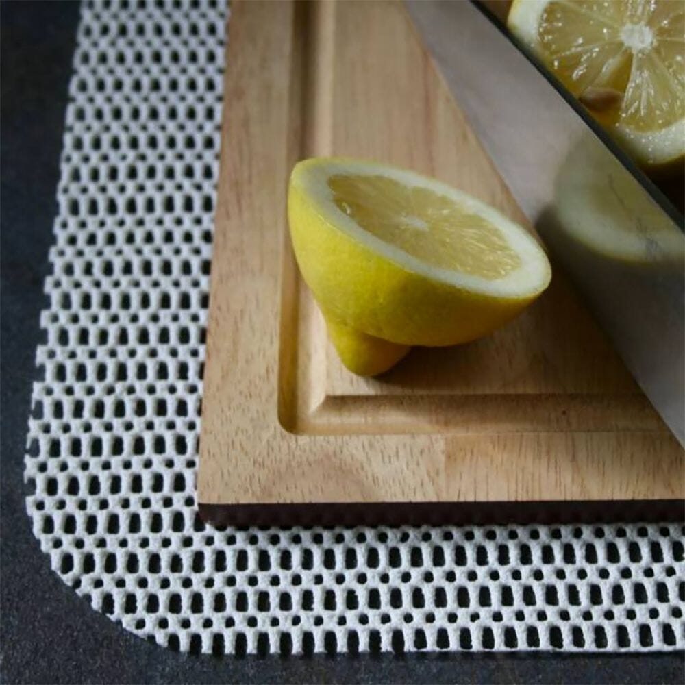 chopping board mat white close up