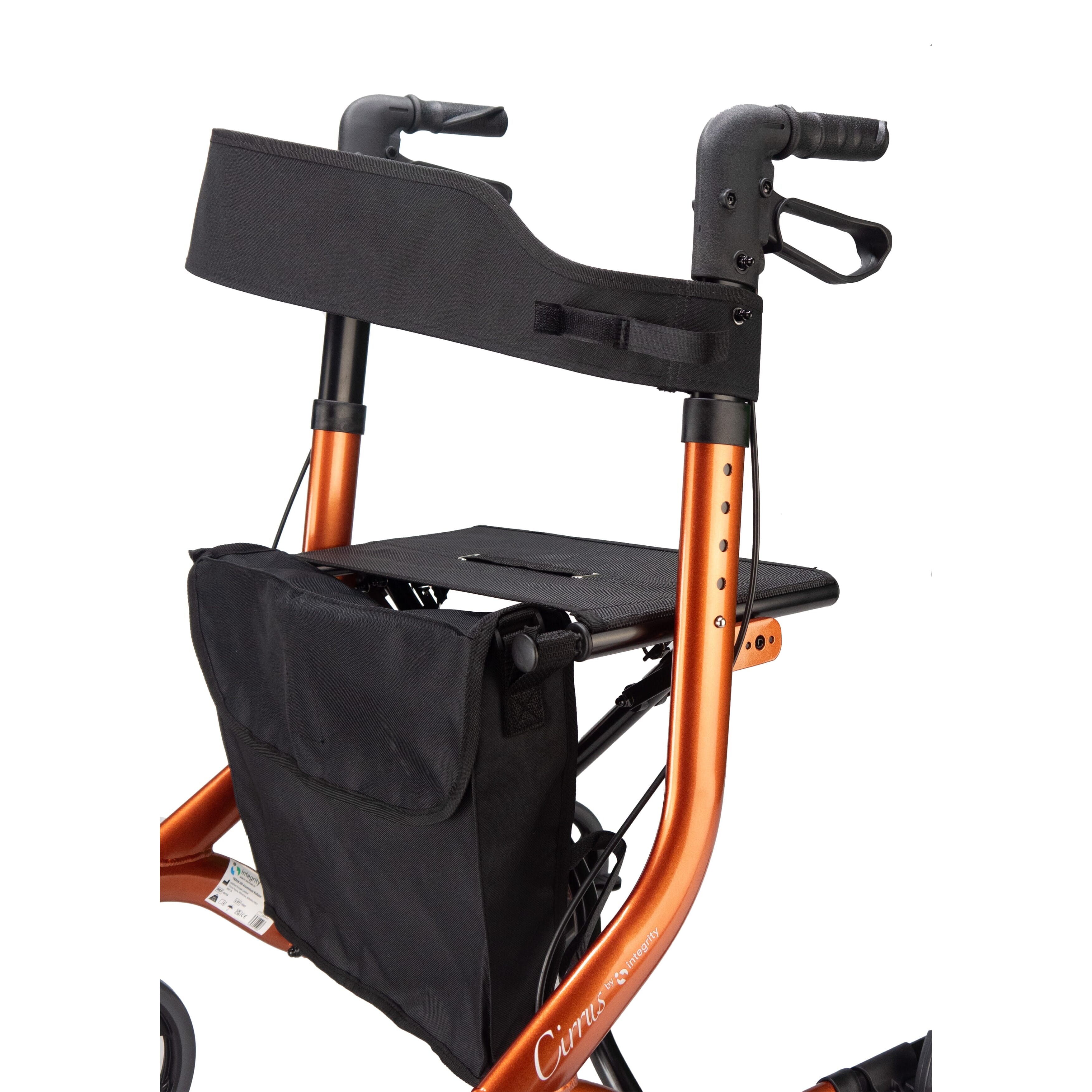 cirrus rollator orange close up