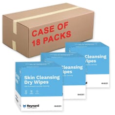 Cleansing Dry Wipes - Case of 18 Packs