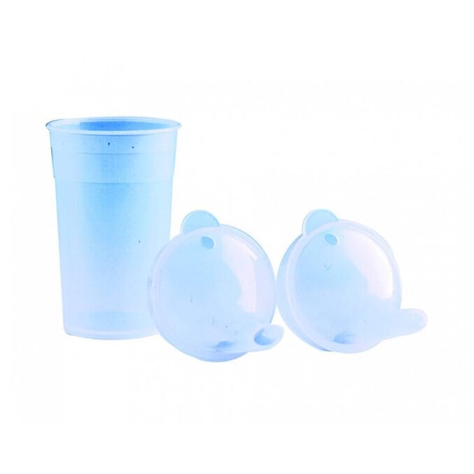 clear drinking cup