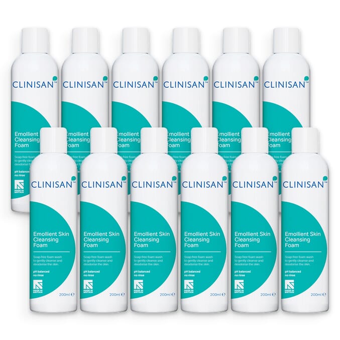 clinisan skin cleansing foam 200ml case of 12