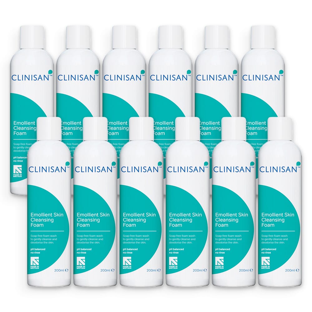 clinisan skin cleansing foam 200ml case of 12