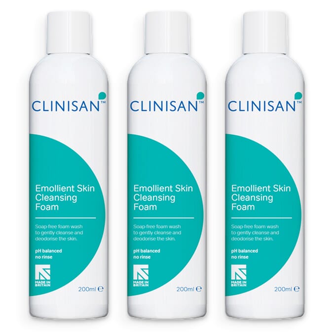 clinisan skin cleansing foam 200ml triple pack